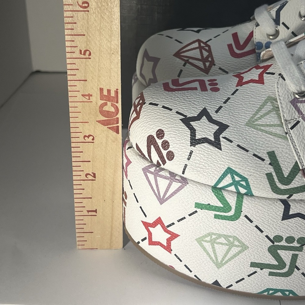 Shane Justin Multicolor Platform Shoes Size 42 us 10.5 With Box, Dust Bags & Lac - Picture 3 of 12